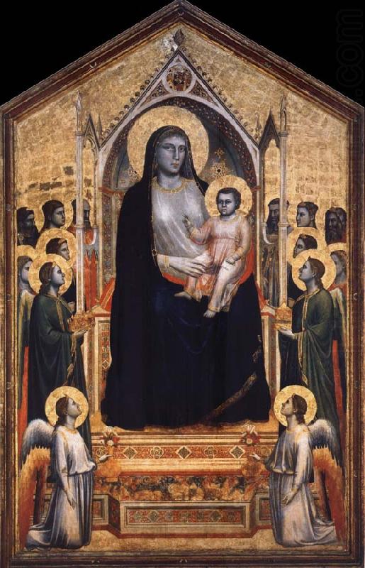 GIOTTO di Bondone Throning God mother with the child china oil painting image